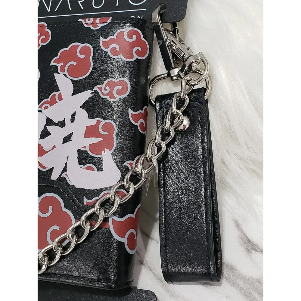 NEW Akatsuki Chain Wallet Black Red Naruto Shippuden Anime hot topic Teen Gift‎